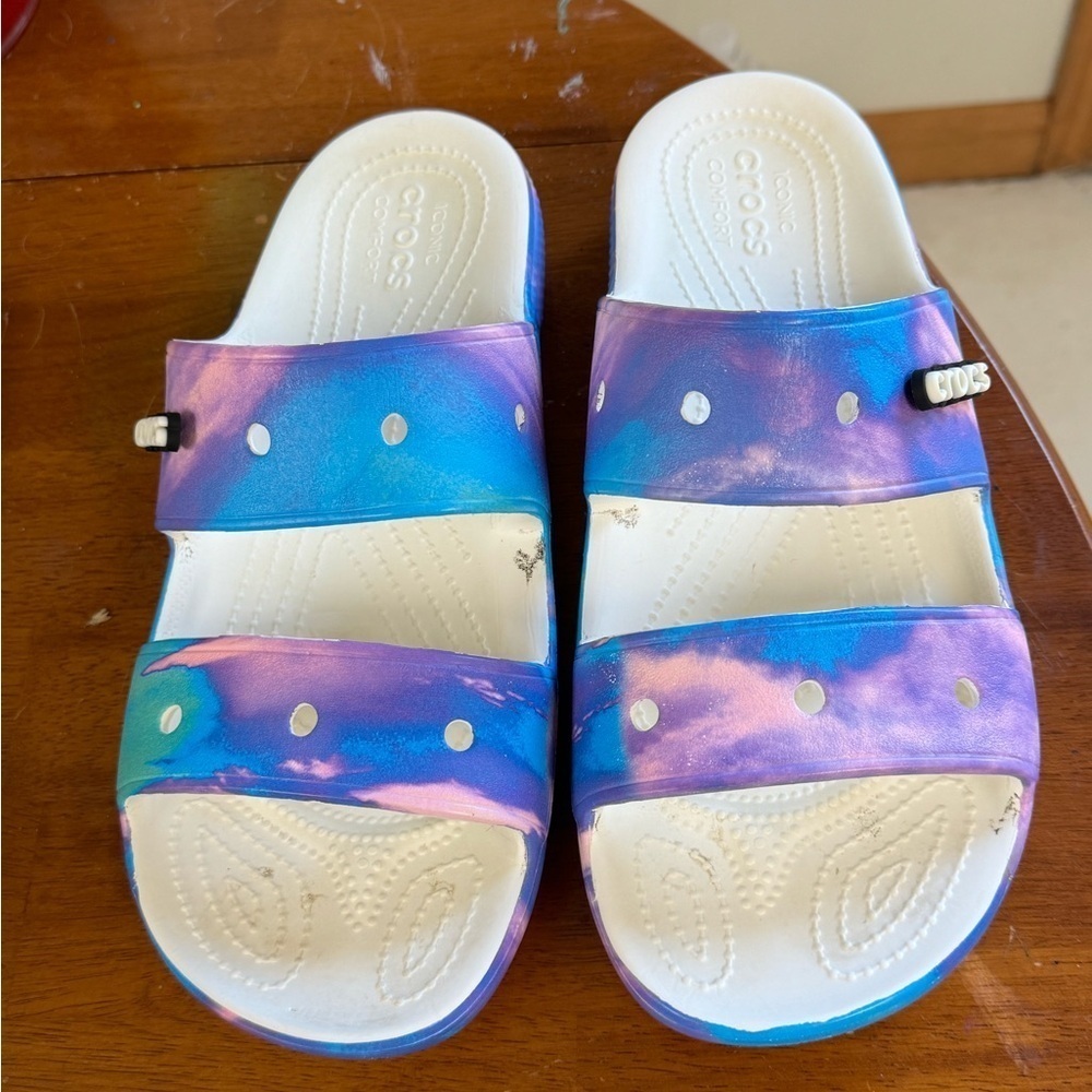 CROCS Out of this World iconic comfort slides size 12